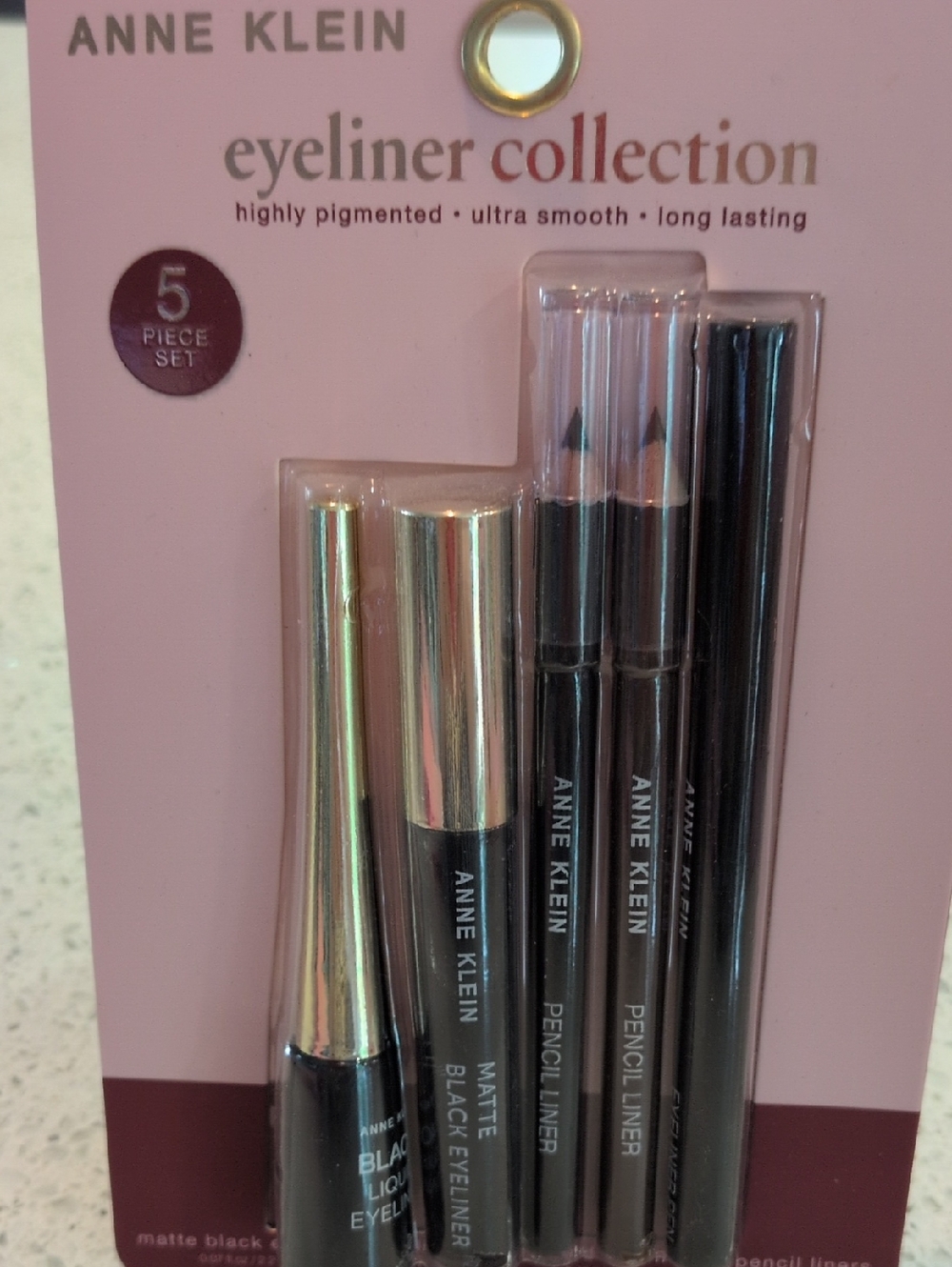 Anne Klein Black Eyeliner Set - 5 Piece Collection